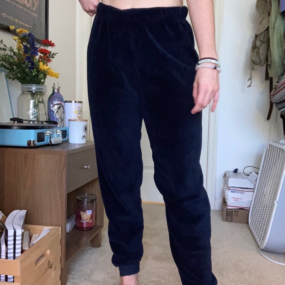 Navy Fuzzy Sleep/Lounge Pants